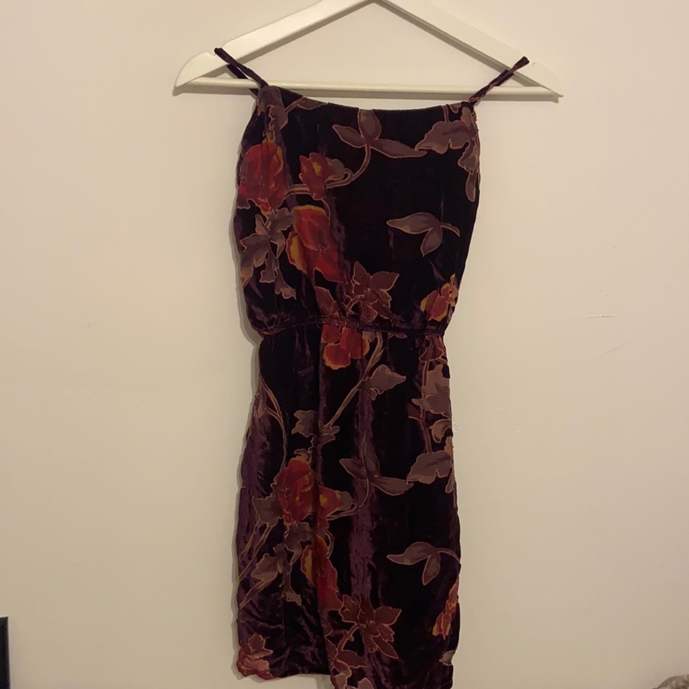 Velvet flower dress